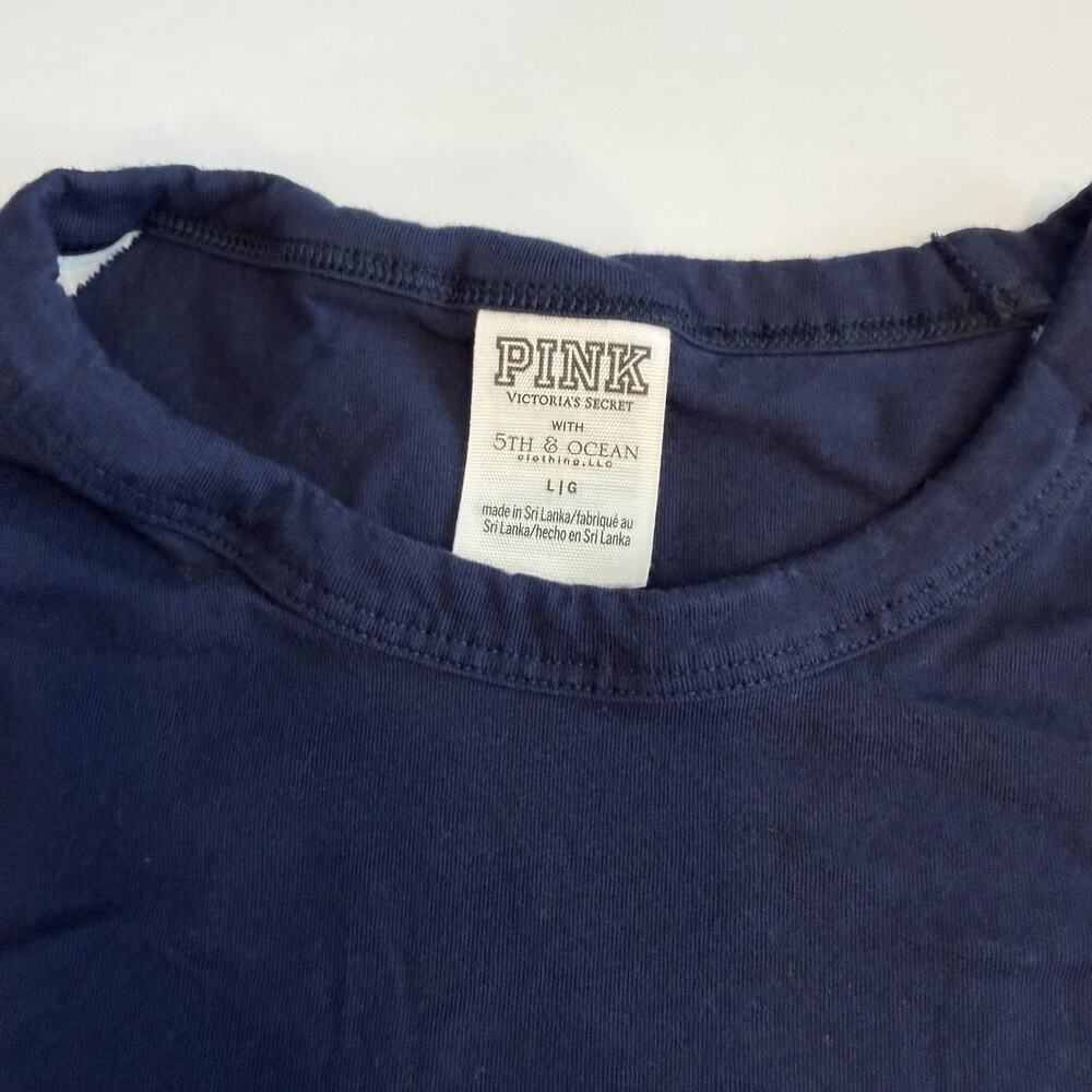 Victorias Secret PINK Auburn University War Eagle Open Shoulder Shirt L (A0135) - Picture 4 of 6